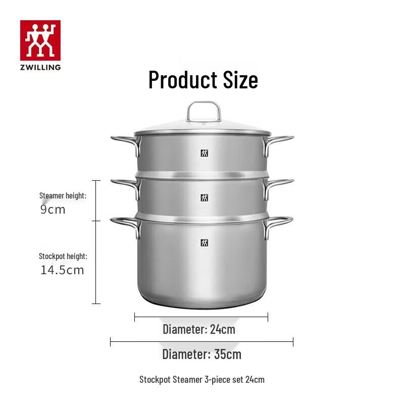 

ZWILLING Stainless Steel Steamer Pot Set