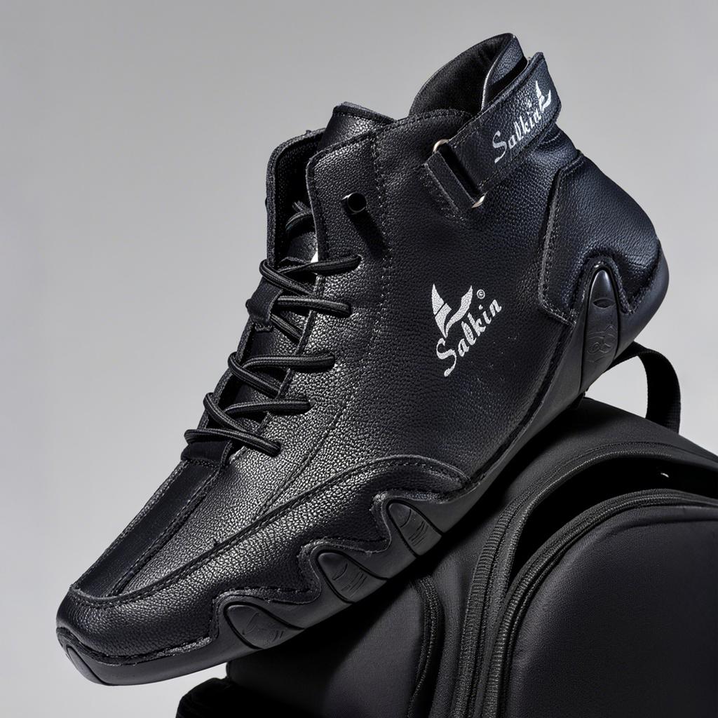 Handmade Outdoor Men Boots Men Casual Leather Shoes Autumn Retro Breathable Casual Men's Sneakers Fashi Lace Up Ankle Boots