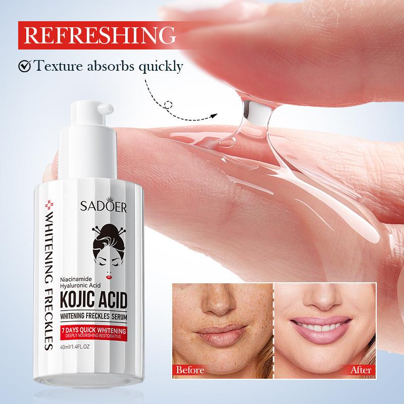 Sadoer Quinic Acid Brightening Serum 40ml Hydrating And Skin-softening Essence For Even Tone