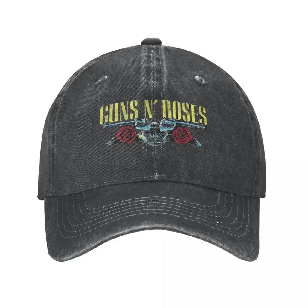 Guns N Roses Herren Damen Baseballkappe Heavy Metal Punk Used Baumwollmützen Kappe Vintage Outdoor Laufen Golf Snapback Mütze