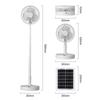 Hui Xiang Solar-Powered Silent Retractable Fan: Multifunctional, Foldable Model
