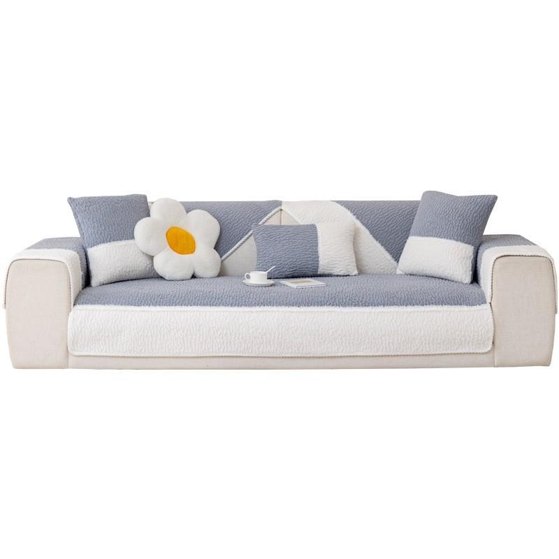 Plush Sofa Cushion Non-slip Living Room Cushion Winter Thickened Sofa Cover for All Seasons New Cover Cloth