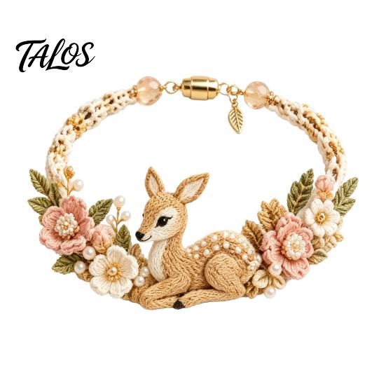 Fournitures pour la fabrication de bracelets Kit Animal Tissé DIY, Kit Fait Main Renard Chat Cerf Oiseau Loisirs Créatifs, Ensemble Crochet Floral pour Débutants Adultes Arts et Artisanat