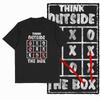 2026 HOT SALE Big Size Think Out of The Box Printed Vintage Graphic Men Women T-shirt Black Big Size Cotton Tshirt  Cool Tee Shirt Short Sleeve Top