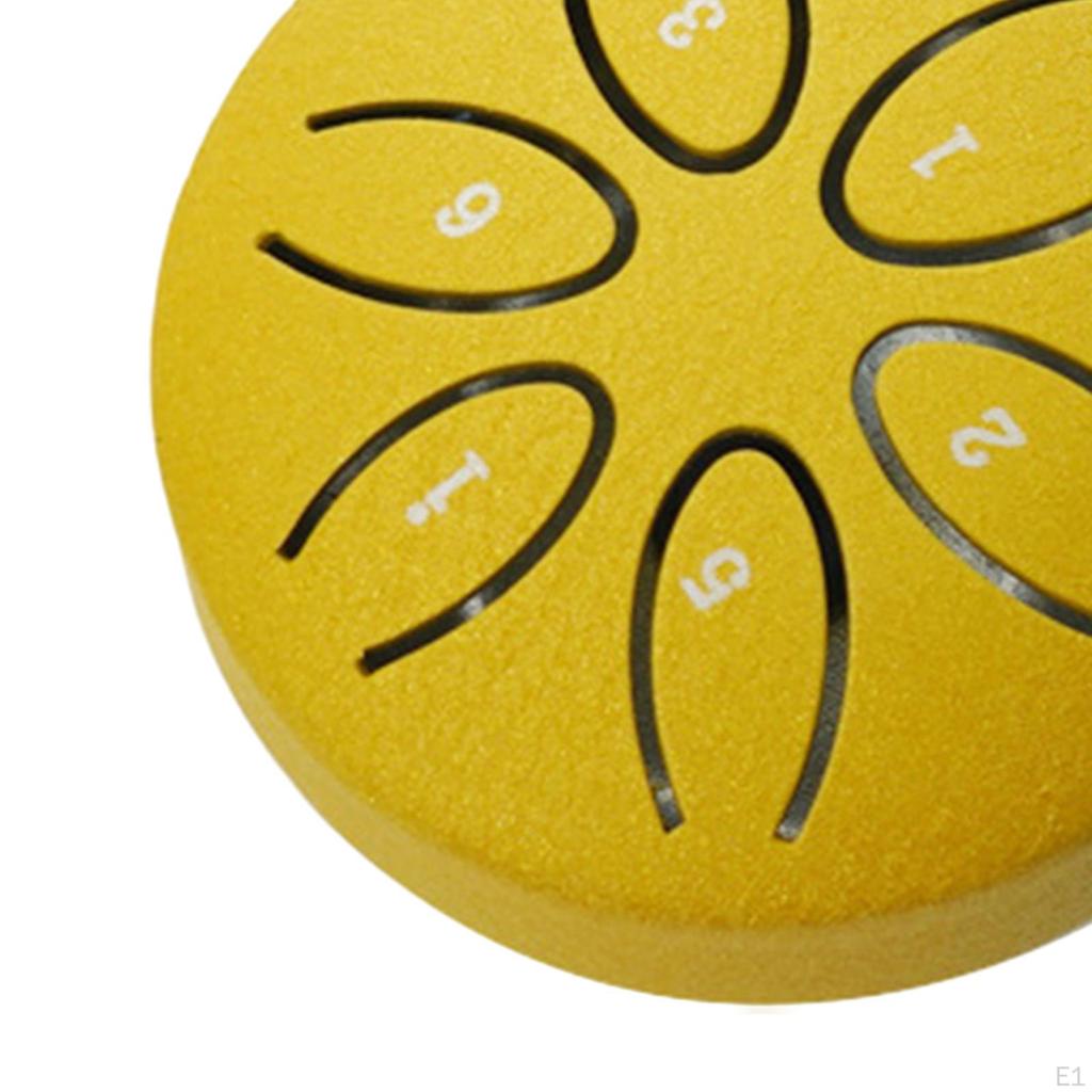 Steel Drum 3 Inch 6 Notes Ethereal Percussion Instrument for Concert Musical Education