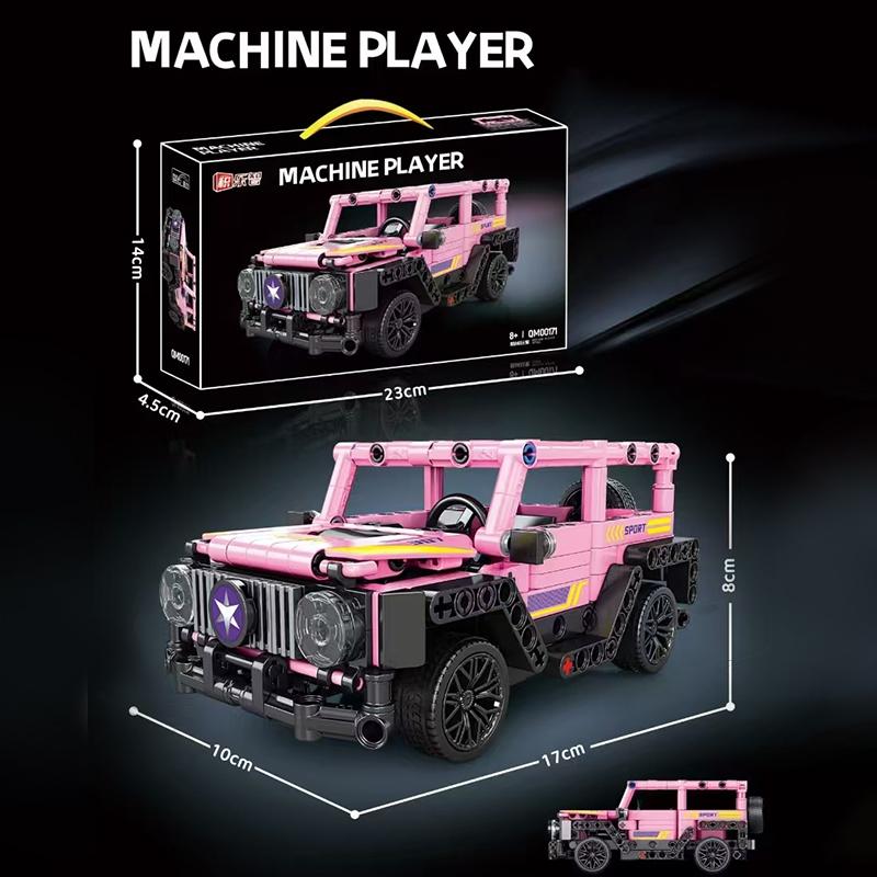 Technologie Závodní Auto Stavebnice Model 1:20 Model auta s rychlým pohybem Mechanická stavebnice Super Block Hračka Dárky pro děti i dospělé