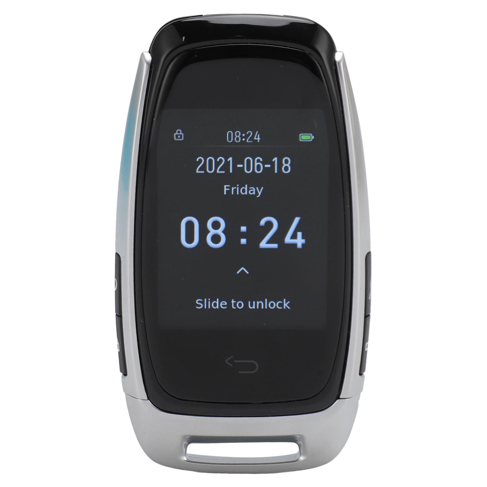 

2,0-дюймовый ЖК-экран Smart Key Бесключевой доступ Пульт дистанционного управления Автомобильный ключ Замена аксессуара для запуска серебряный