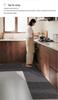 Non-Slip Waterproof Kitchen Floor Mat with Oil & Water Absorption, Stain Resistant, Long Strip Design