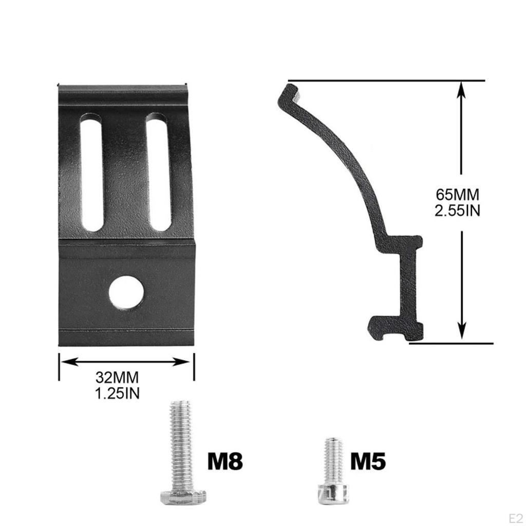 2Pcs Led Lichter Bar Montage Klammern Rutsche Halterung Kit Lampe Stand Auto Zubehör