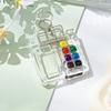 Mini Watercolor Kit Travel Watercolor Paint Set with Sketchbook Binder Clip Pen Portable Watercolor Palette with 12/24 Color Paints