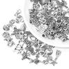Louleur 10pcs Antique Silver Color Pendants Charm Big Hole Pendant For Jewelry Making DIY Gifts Bracelet Necklace Accessories