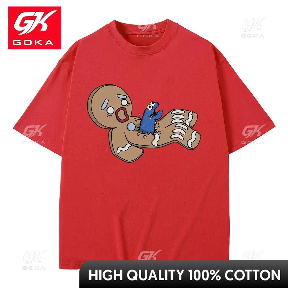 

Alien Nom Nom Graphic Print Tshirt Unisex Women Fashion Oversized Streetwear Male Casual Pure Cotton T Shirts Unisex Vintage Tees S