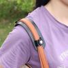 Leder-Schulterhandtasche auf Lager mit Anti-Strain-Polster und austauschbarem Riemen
