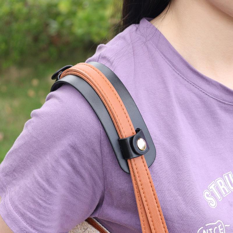 Leder-Schulterhandtasche auf Lager mit Anti-Strain-Polster und austauschbarem Riemen