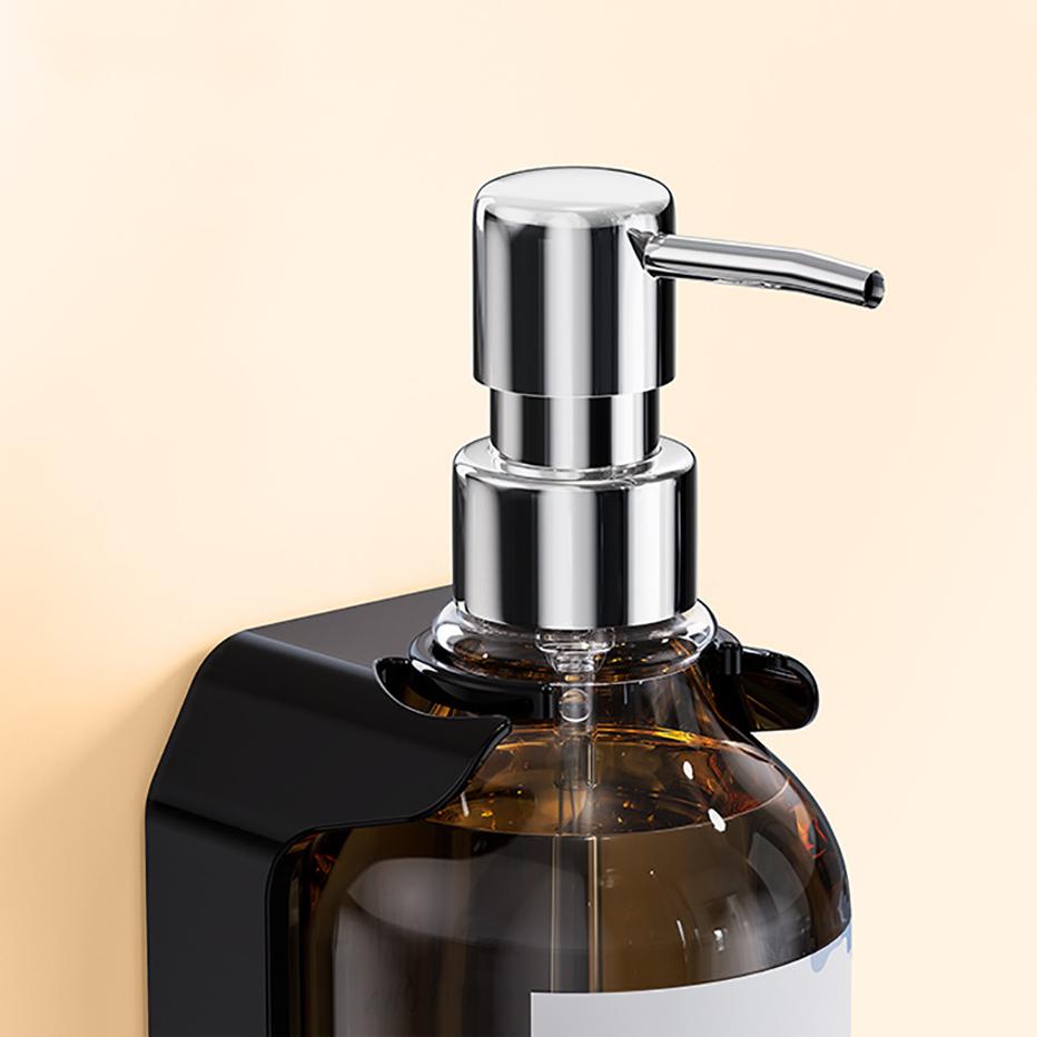 Wall Mounted Soap Dispenser Set Refillable Shampoo Conditioner Body Wash Bottle Holder for Shower Wall