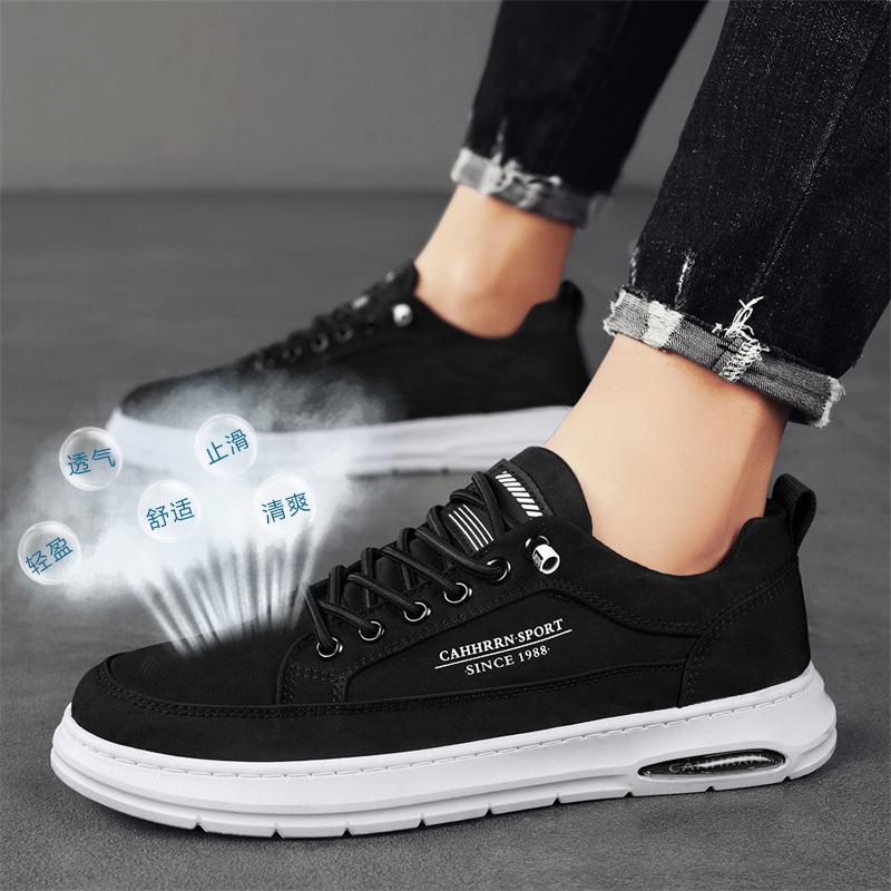 Elastic Band Foot Cover Sports Breathable Board Shoes Fashion Work Casual Flat Shoes Men'S Shoes