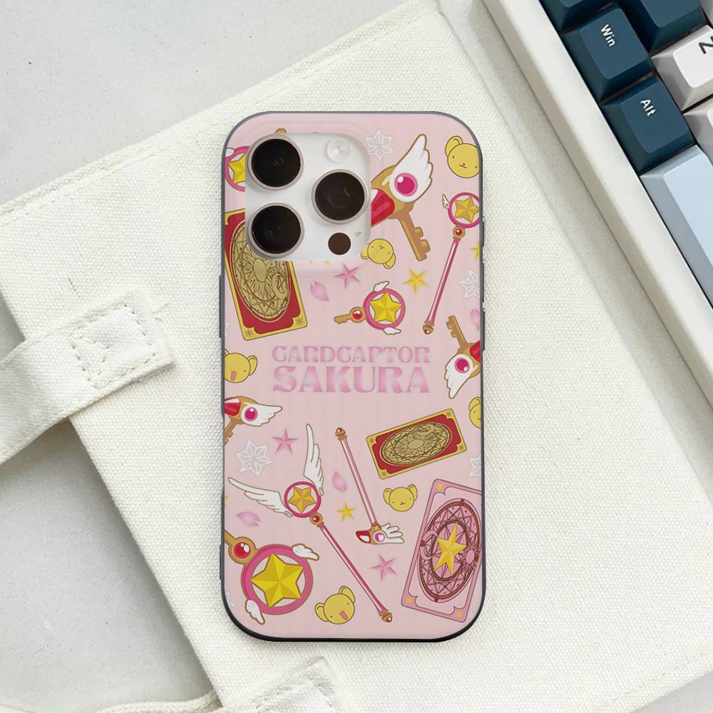 Anime C-CardcaptorS S-Sakura For IPhone 17 16 15 14 13 12 11 Pro Max Plus Pro Corrugated Shockproof Matte Phone Cover