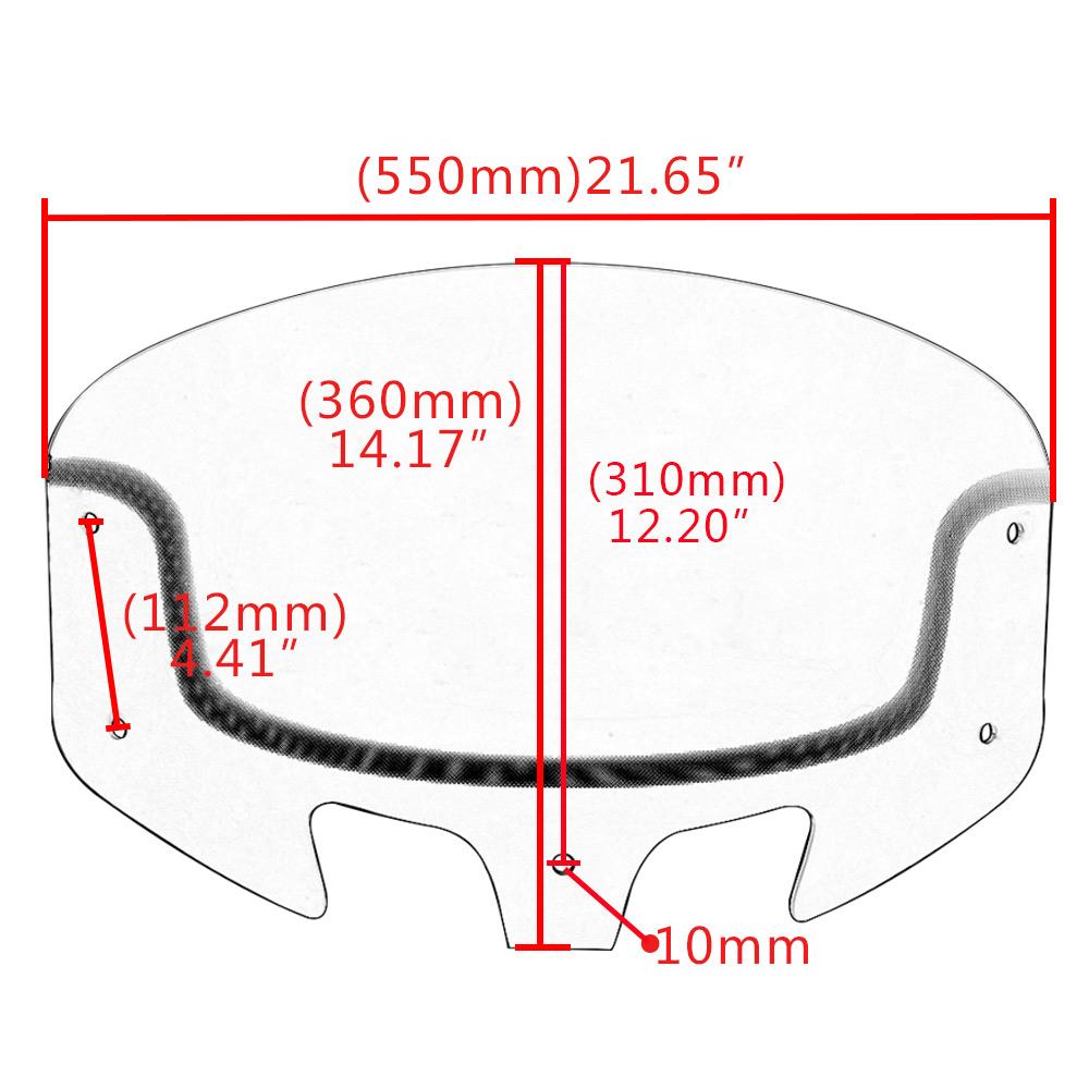 Motorcycle Windshield Windscreen Front Fairing Wind Deflector Accessories For Indian Chieftain Roadmaster 2014-2019 Models