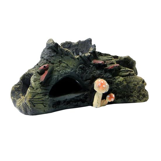 Long-Lasting Decaying Trunk Design Fish Hideout Environmentally Friendly Resin 1 Pc Size#A