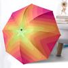 1pc Starburst Gradient Automatic Open/Close Umbrella with Windproof, Functional Design, 8-Rib Sturdy Canopy