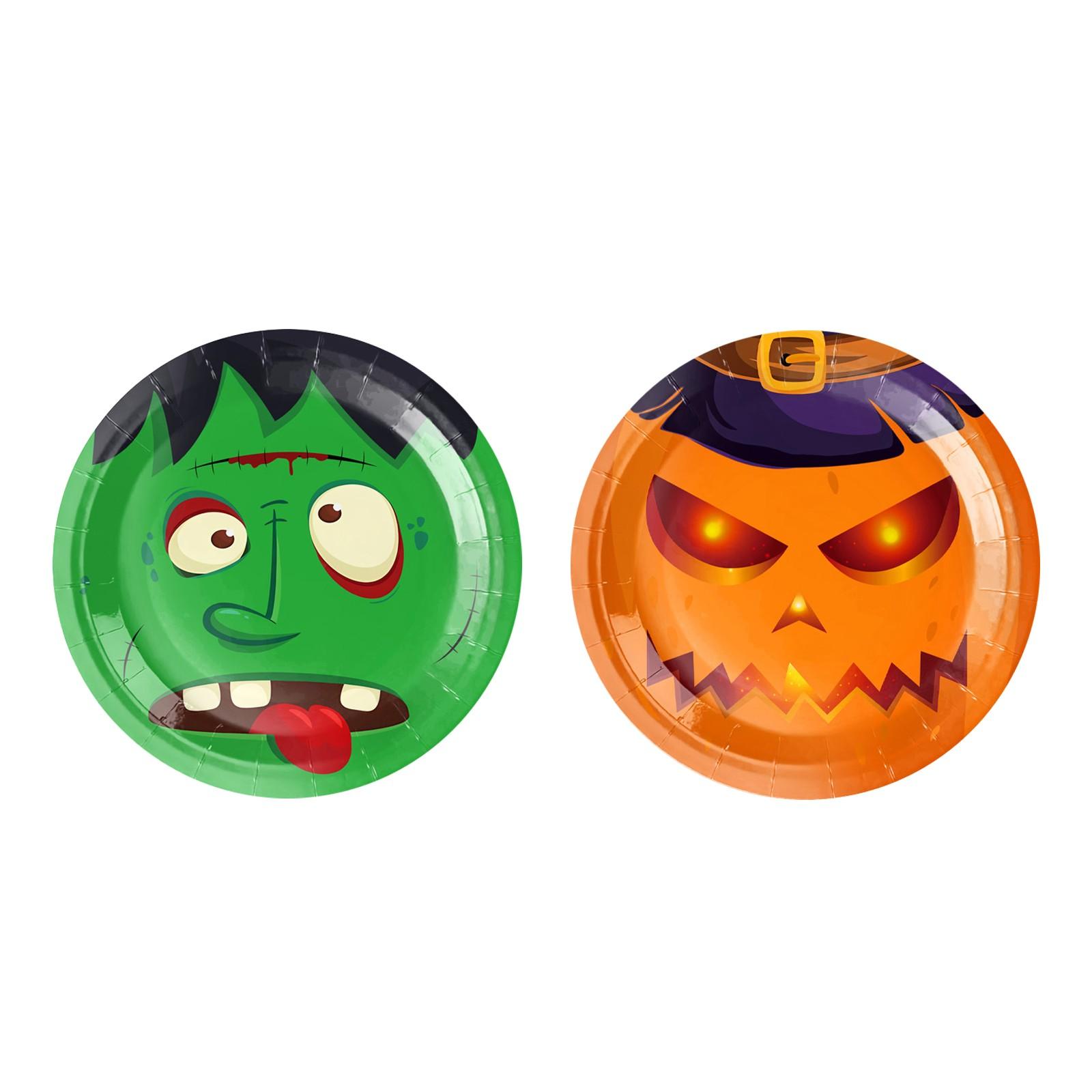 

Украшение для вечеринки на тему Хэллоуина Одноразовые тарелки One Size