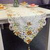 Embroidery Table Flag Pastoral Embroidery Hollow Fabric Tassel Suizi Household Tv Cabinet Dust Tablecloth