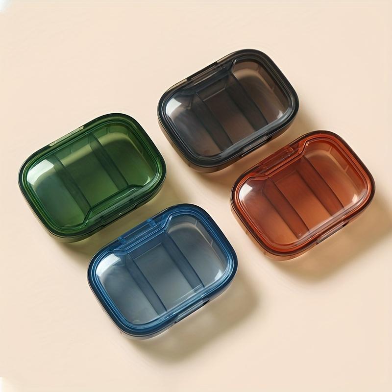 Mini Plastic Pill Box with 3 Compartments - Waterproof, Moisture-Proof, Large Capacity for Morning