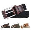 Men Casual Belt Canvas Woven Braided Web Belt Stretch Waist Casual Outdoor Work