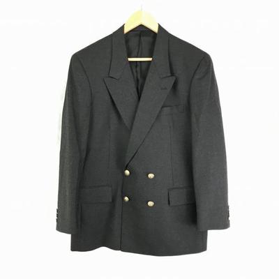 Stanley Blacker Wool 100% Double Tailored Jacket / A6 / Men's L Equivalent / Dark Gray / Inner Pocket(USED)