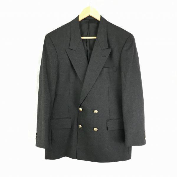 

Stanley Blacker Wool 100% Double Tailored Jacket / A6 / Men s L Equivalent / Dark Gray / Inner Pocket