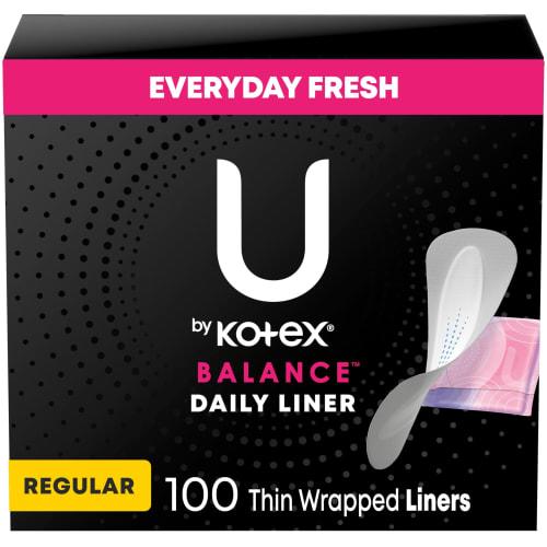 

U by Kotex Barely There Liners, Light Absorbency, Unscented by U by Kotex