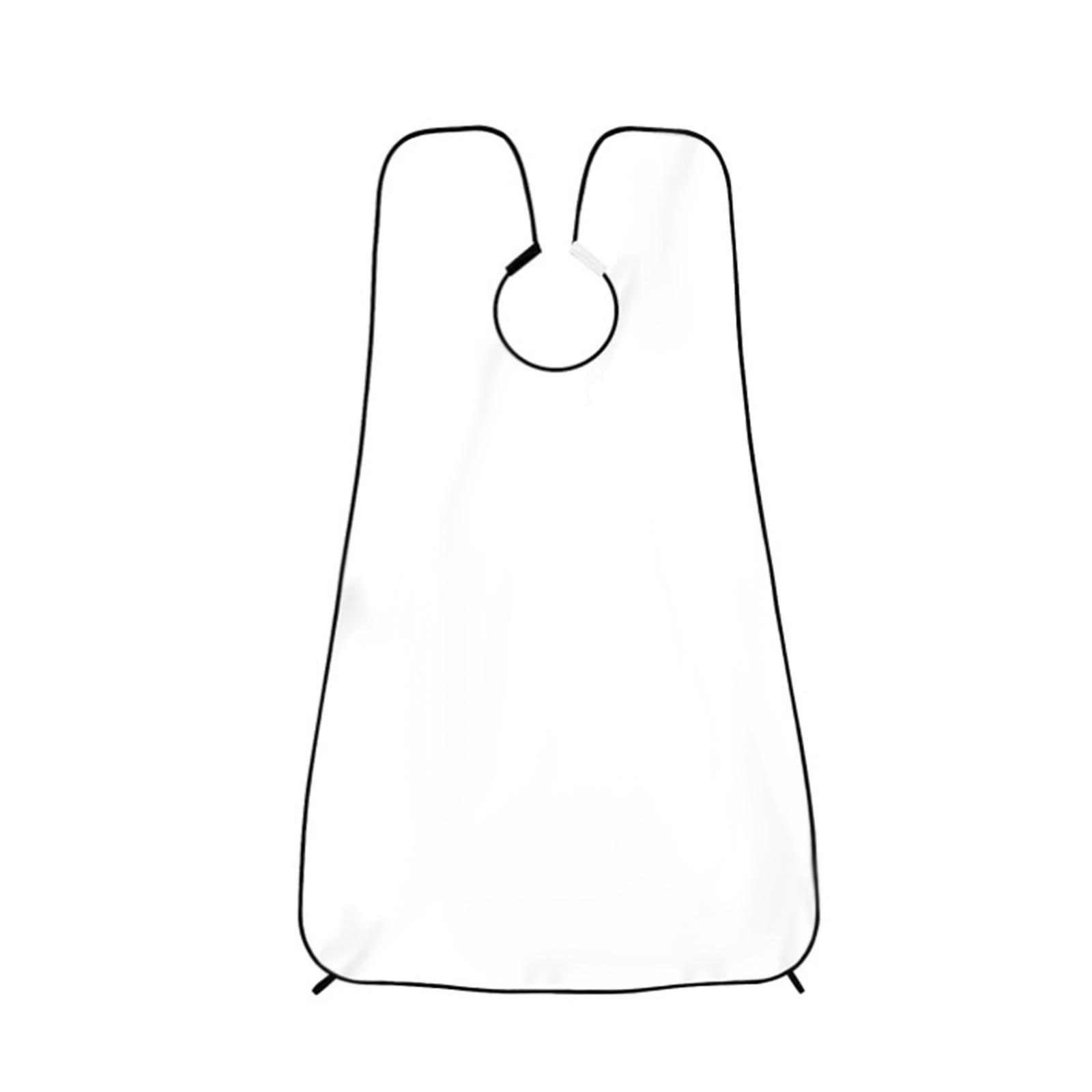 

Фартук для бороды для мужчин, накидка для ухода за бородой с присоской, нагрудник для бритья белый