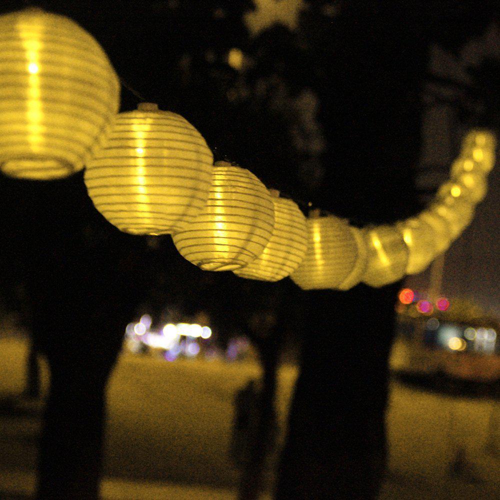 Outdoor Waterproof LED String Lights with Ancient-Style Paper Lanterns for Christmas and Courtyard Decor