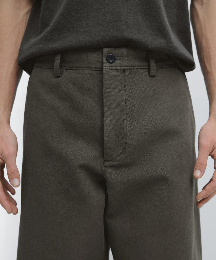 Masimodutti Tapered Fit Cotton Pants