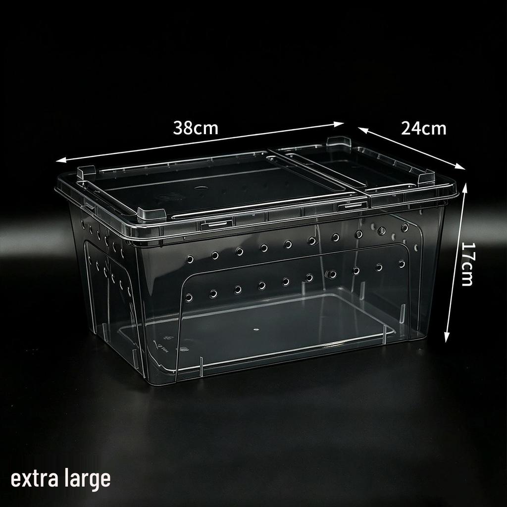 Reptile Tank: Versatile Habitat for Turtles, Silkworms, Spiders, Horned Frogs, Geckos, Lizards, and Snails