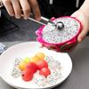 2Pcs Stainless Steel Fruit Spoon Digging Watermelon Ball Spoon Fruit Carving Knife Ice Cream Baller Scoop Stacks Spoon Kitchen