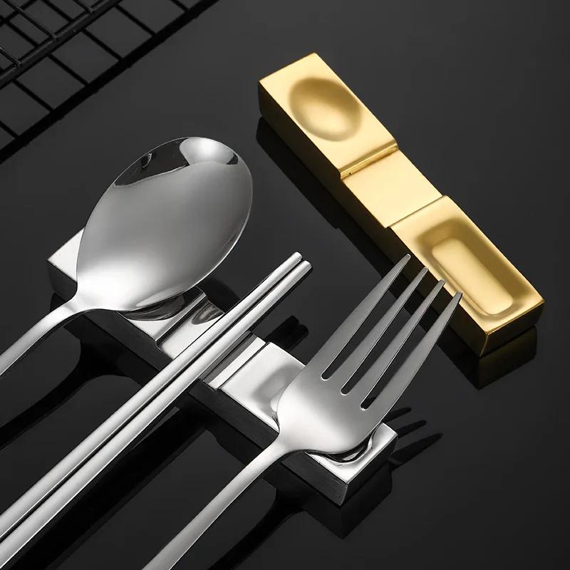 Doppelnutzung Edelstahl Messer Gabel Löffel Besteckhalter Essstäbchenhalter Nordischer Stil Küchengeschirrständer Essstäbchenablage