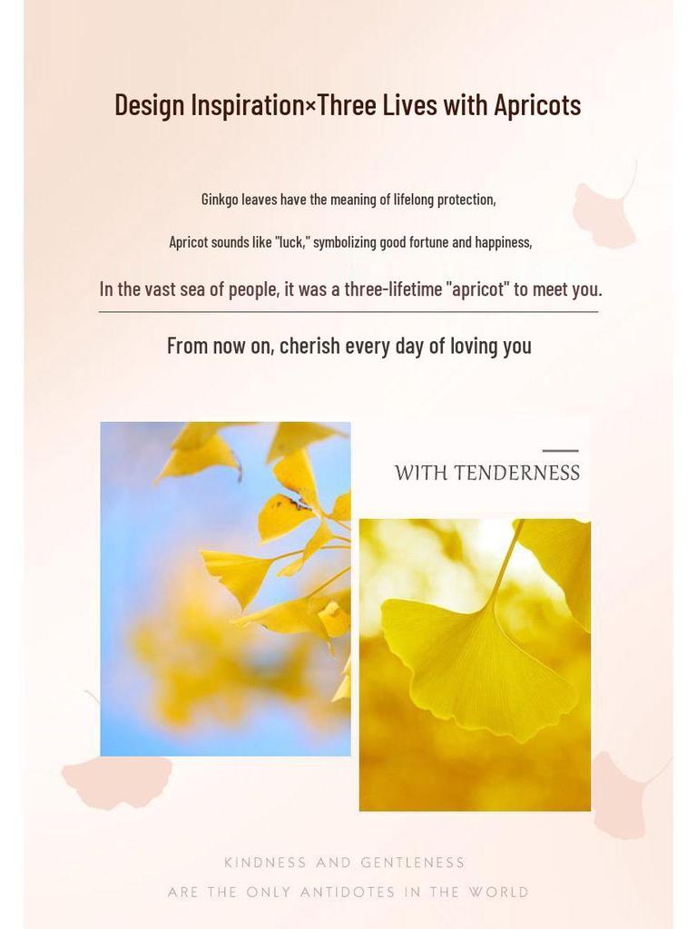 Ginkgo S925 Sterling Silver Fortune Necklace for Women - Elegant, Durable, Non-Fading Jewelry