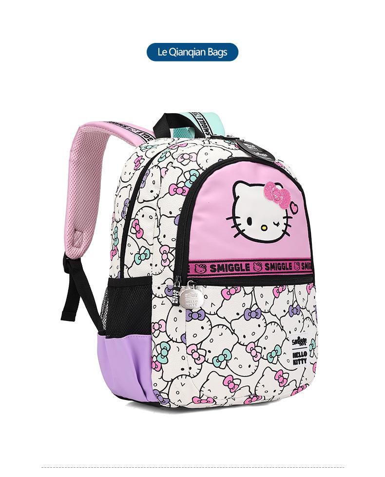 Smiggle Hello Kitty Backpack Set: Includes Student Backpack, Kindergarten Water Bottle, and Insulated Lunch Bag