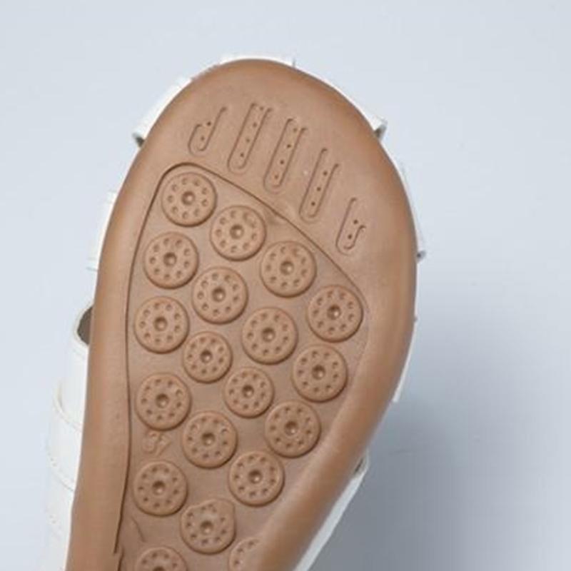 Flat Soft Leather Half Slippers Women Casual All-match Hollow Slippers Baotou Breathable Sandals Home Casual Slippers