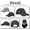 Cap with English CA648 [White Fang] Letters, Hat, Sports, Running, Outdoor, Men's, Women's, (Silver)