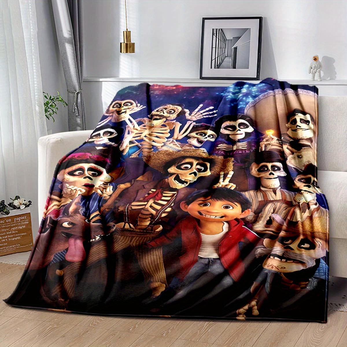 

1pc Coco Printing Blanket for All Season, Cartoon Blanket, Office Blanket, Lunch Rest Blanket, Camping Talk, Car Blanket 130cmx150cm