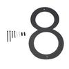 16 Inch Large Modern House Number Big Metal Floating Home Address Number for Outside Outdoor