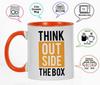 Inkdotpot Think Outside The Box Inspirational Positive Quotes 11Oz Ceramic  Coffee  Mug