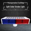 Solar-Powered Red & Blue Strobe Traffic Warning Light for Construction Zones and Intersections