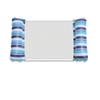 Inflatable Foldable Floating Row Swimming Pool Party Water Hammock Air Mattresses Pvc Stripe Water Floating Inflatable Mat