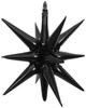 3D Star Foil Balloon Black 106cm