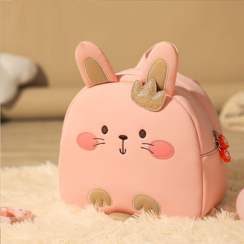 

Детский рюкзак для девочки, детская сумка, милый мультяшный кролик, рюкзак для мальчиков, рюкзак для малышей с защитой от потери Small size Bunny [Send Anti-Lost Rope]]