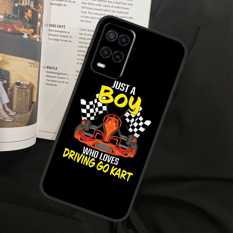 Boy Racer Car For Oppo A78 A98 A80 A40 A60 A18 A38 A58 A15 A17 A77 A74 A94 A54 A57S A16 A76 A96 Phone Case