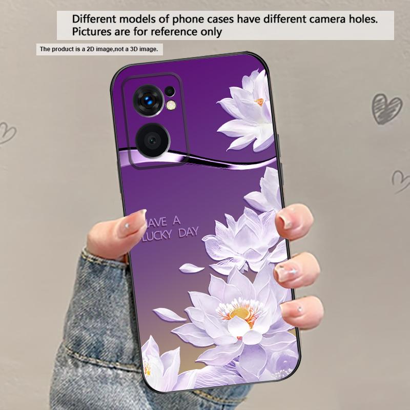 Gradient Yellow Lotus For OnePlus 8 9 11 12 13 10 Pro 9RT 8T 12R Ace 5 2V Nord CE 2 4 Lite N20 SE 30 N200 TPU Soft Phone Case